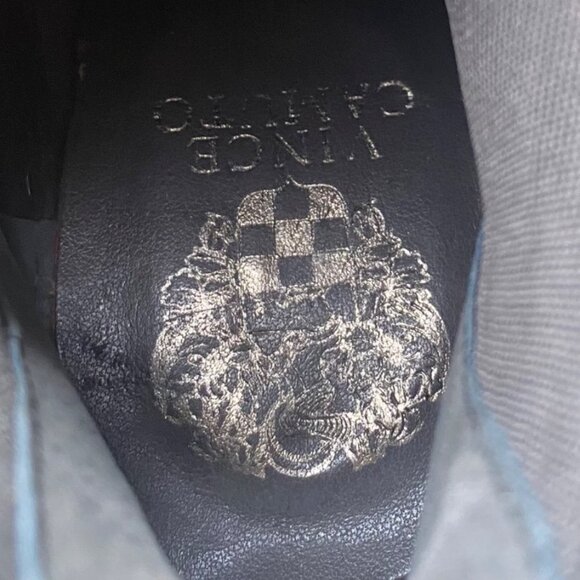 Gray Suede Studded High Heel Ankle Boots With Elastic‎ Gore Detail - Picture 10 of 10